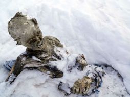 Los alpinistas modificados en el Pico de Orizaba se encuentran a cinco mil 300 metros sobre el nivel del mar. AFP / H. Aguilar