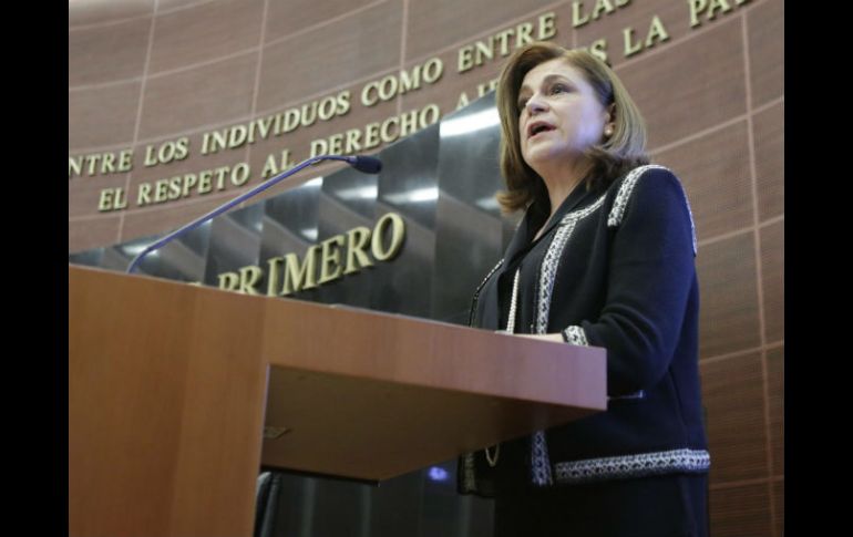 Gómez fue ratificada por el pleno del Senado de la República apenas el martes pasado. NTX / ARCHIVO