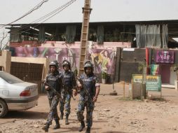 El atentado que sufrieron las fuerzas de paz dejó un saldo de dos niños y un casco azul muertos. AP / H. Traore