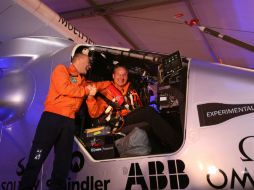 La primer escala de los suizos Bertrand Piccard y André Borschberg, será en la ciudad Mascate en Omán. AFP / M. Naamani