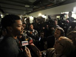 Derrick Rose habló con los medios de comunicación sobre su estado de salud. AP / P. Beaty