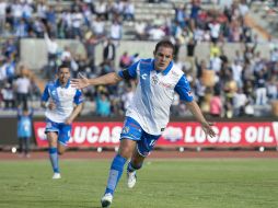 Cuauhtémoc Blanco anotó el primer gol para el Puebla. MEXSPORT / O. Aguilar