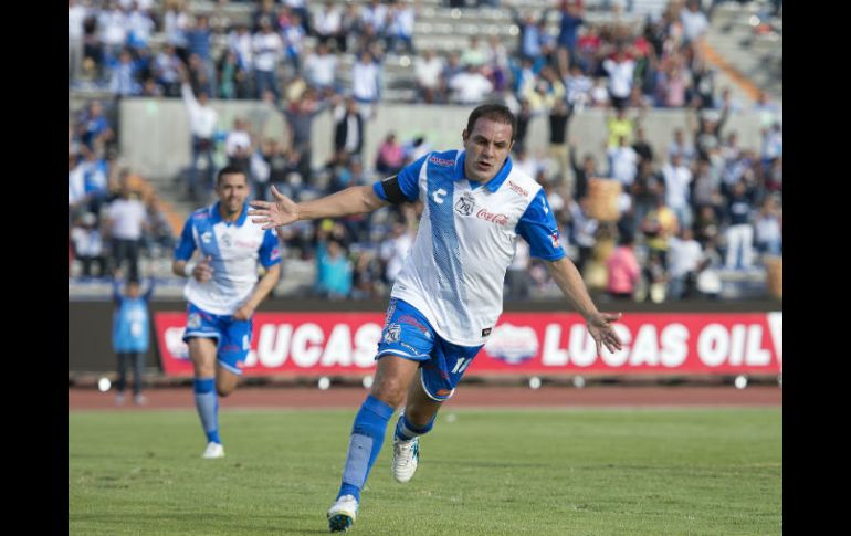 Cuauhtémoc Blanco anotó el primer gol para el Puebla. MEXSPORT / O. Aguilar