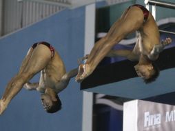 Iván García y Germán Sánchez formarán pareja en la modalidad de clavados sincronizados. MEXSPORT / E. Quintana