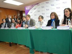 Los consejeros electorales ofrecen una conferencia de prensa para dar a conocer su postura sobre sus percepciones salariales. TWITTER / @iepcjalisco