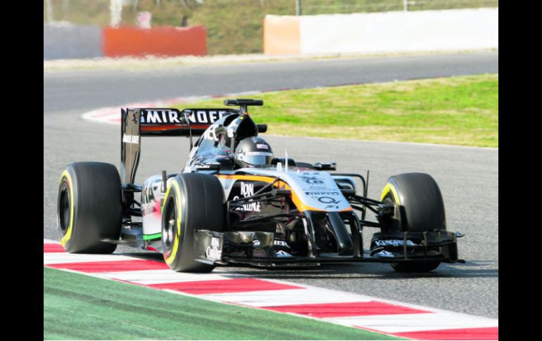 El tapatío Sergio Pérez, de Force India, aseguró que su meta es que éste sea su mejor año como piloto de Fórmula Uno. MEXSPORT / M. Trigueros