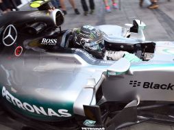 Nico Rosberg (Mercedes) durante la segunda sesión libre del Gran Premio de Australia. AFP / W. West