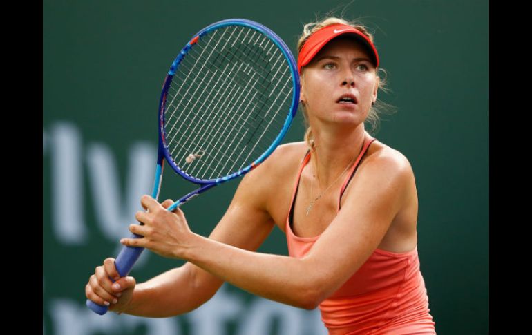 Maria Sharapova, clasificada número dos, derrotó  6-1 y 7-5 a la belga Yanina Wickmayer. AFP / J. Finney