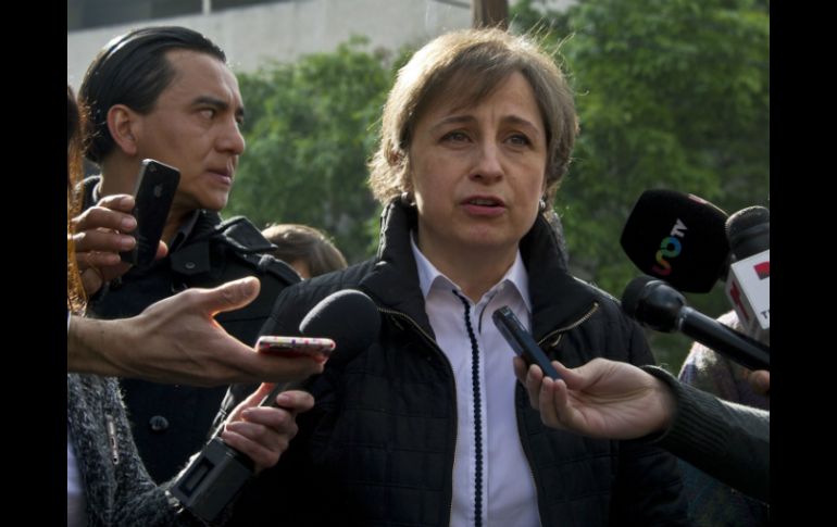 Aristegui Flores expuso que el país vive un vendaval autoritario. AFP / R. Schemidt