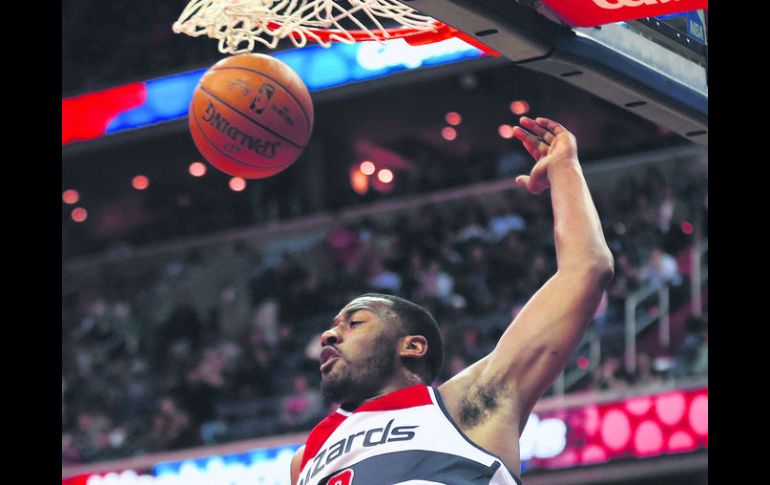 Mago. El jugador de los Wizards de Washington, John Wall, fue el máximo anotador del juego frente a Portland. AFP /