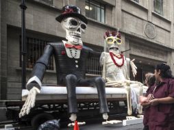 Durante el rodaje se usarán decorados de día de muertos. SUN / G. Espinosa