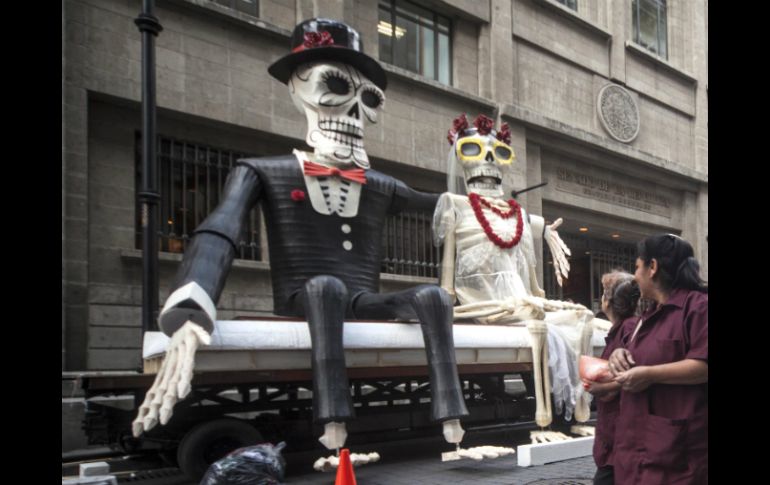 Durante el rodaje se usarán decorados de día de muertos. SUN / G. Espinosa