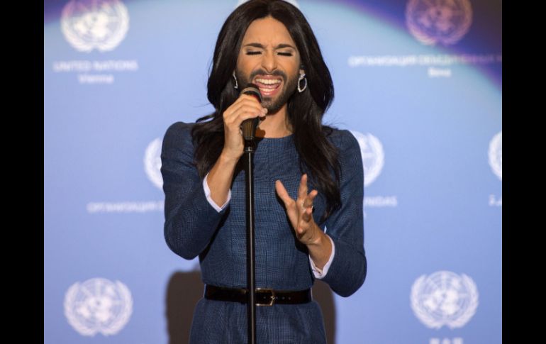 Conchita Wurst ganó el año pasado el Festival de Eurovisión. AFP / ARCHIVO