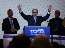 Aunque las encuestas lo daban por perdedor, Netanyahu, en el cargo desde 2009, se alzó como gran vencedor de estos comicios. AFP / M. Kahana