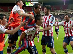 Chivas festeja su pase a la final de la Copa MX. MEXSPORT / A. Macías