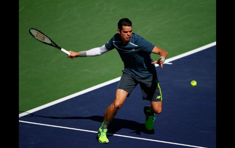 El gigantón canadiense (1.96 m) sacó mejor provecho de su potente saque y con 'bombazos' descolocó a Nadal. AFP /  J. Finney