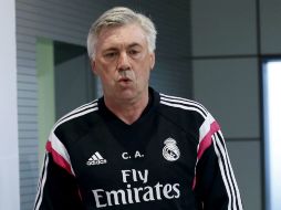 Carlo Ancelotti afirma que el equpo está tranquilo y con confianza en hacer el mejor partido posible. EFE / P. Campos