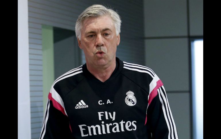 Carlo Ancelotti afirma que el equpo está tranquilo y con confianza en hacer el mejor partido posible. EFE / P. Campos