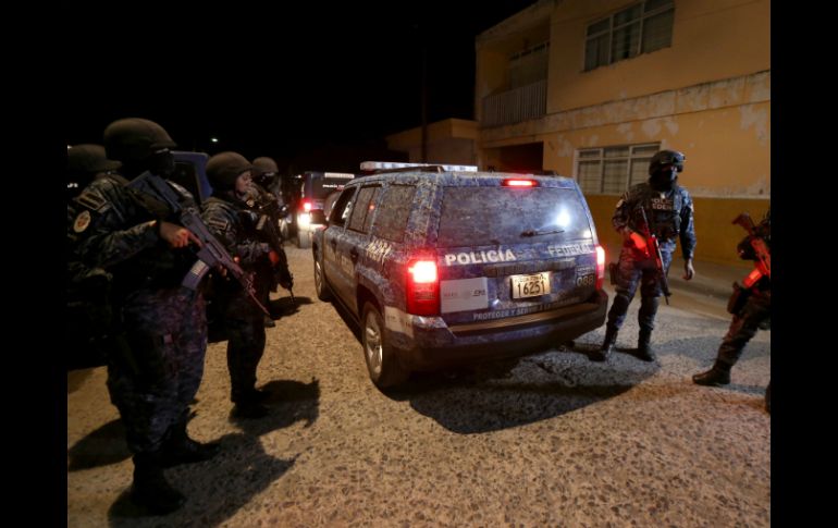 Los elementos se enfrentaron a un grupo armado la noche del jueves en Ocotlán. EFE / U. Ruiz