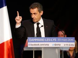 El ex mandatario Sarkozy afirmó que los resultados muestran 'vientos de cambio'. AFP / ARCHIVO