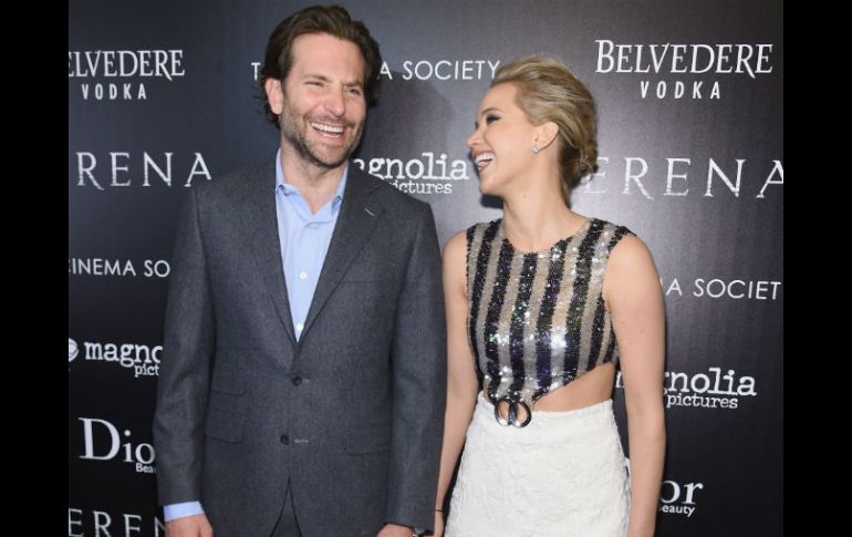 Jennifer Lawrence y Bradley Cooper tuvieron un encuentro en Nueva York. AFP / J. McCarthy