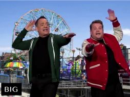 'Quisiera ser grande' es una de las cintas que Tom Hanks y James Corden recuerdan. YOUTUBE / The Late Late Show with James Corden