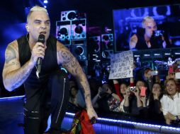 Robbie Williams inició en Madrid su gira europea. EFE / A. Martín