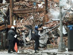 La explosión destruyó tres edificios residenciales y lesionó a casi dos decenas de personas. AFP / T. Clary