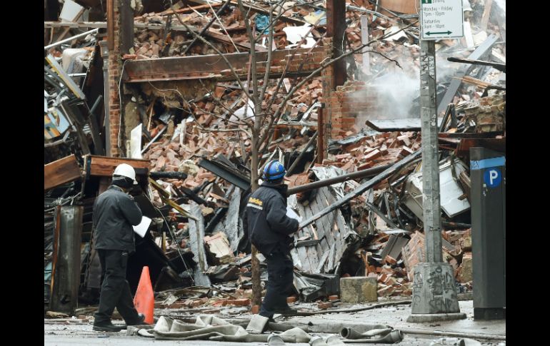 La explosión destruyó tres edificios residenciales y lesionó a casi dos decenas de personas. AFP / T. Clary