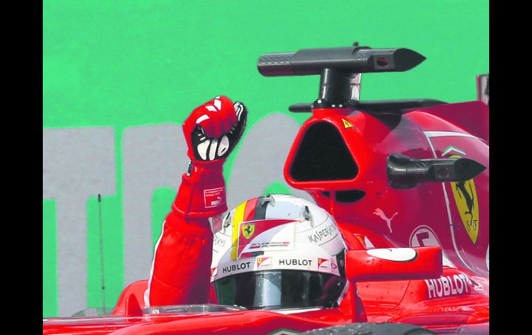 Triunfador. El alemán Sebastian Vettel rompió la hegemonía de Mercedes en el Gran Premio de Malasia. AP /