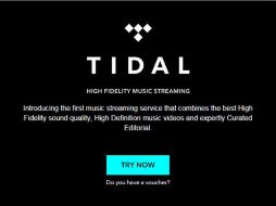 TIDAL busca ser la competencia directa de Spotify. ESPECIAL / Tidal.com