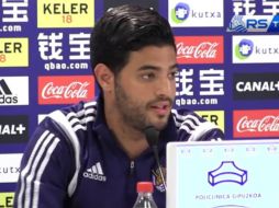 Vela ha señalado que está recuperado de su lesión aunque no está del todo cómodo. YOUTUBE / realsociedadtv