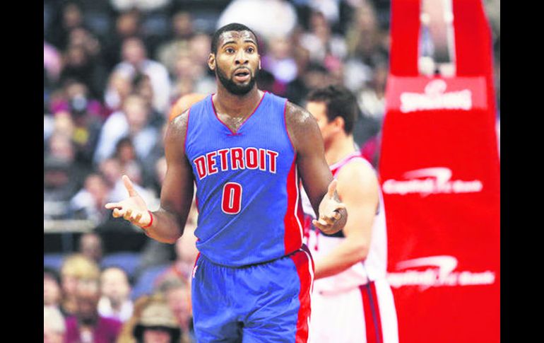 Andre drummond. El jugador de los Pistons colaboró con 22 puntos y 13 rebotes para el triunfo de su equipo. AP /