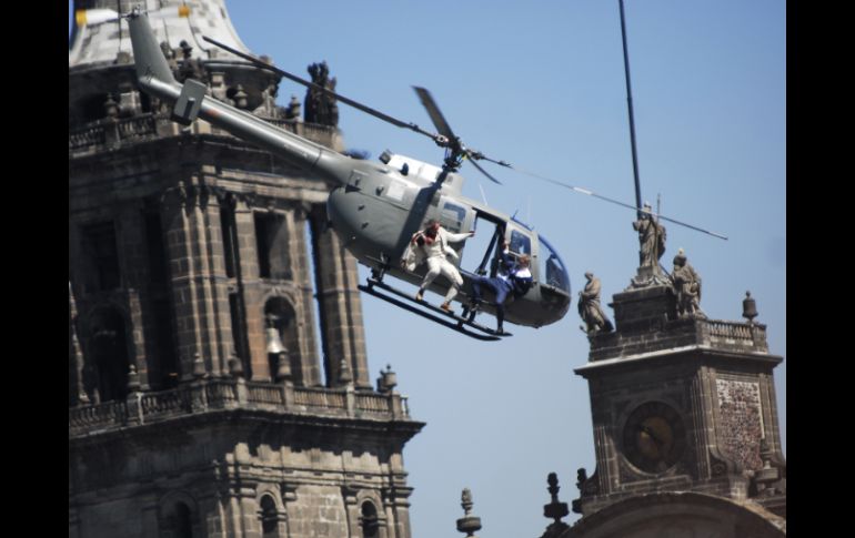 Algunos contratados que no aguantaron las jornadas de hasta 12 horas de filmación. AP / S. Stardgarter