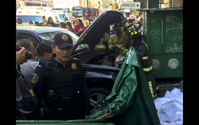 La zona quedó cerrada por elementos de la policía capitalina. SUN / F. Ramírez