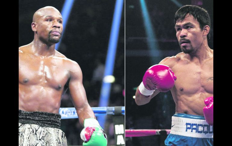 El más esperado. El combate entre Floyd Mayweather y Manny Pacquiao mantiene las apuestas parejas hasta el momento. AFP /