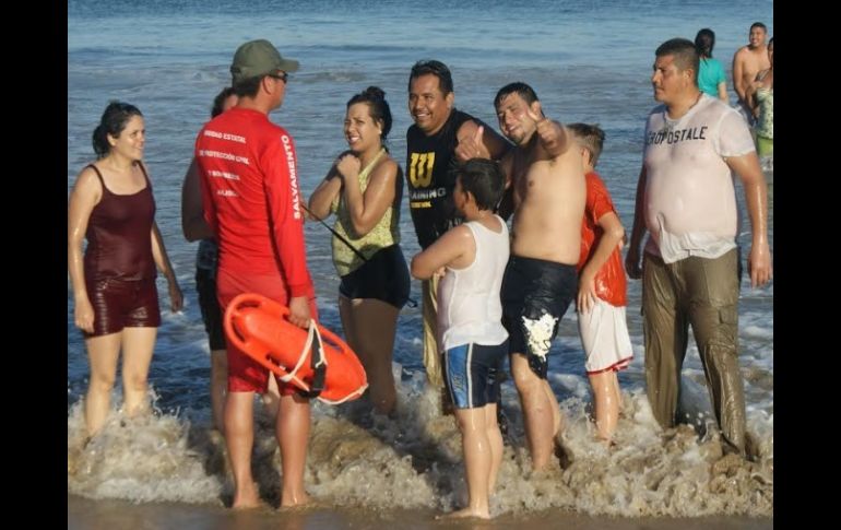 Protección Civil realiza vigilacia permanente de las principales playas del estado. ESPECIAL / Proteccion Civil Jalisco