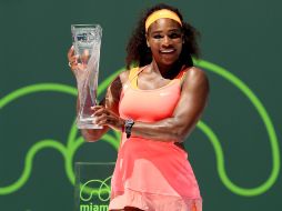 Este fue el título número 66 de Serena en singles. AFP / M. Stockman