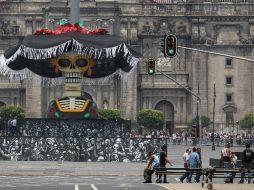 Las figuras miden aproximadamente tres metros de altura y ya son patrimonio de la Ciudad de México. EFE / ARCHIVO