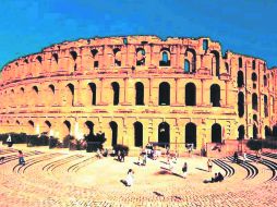 El imponente coliseo romano de El Djem en Túnez. EL INFORMADOR / P. Fernández