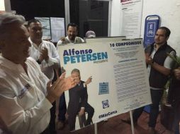 Petersen dice que hará pública su declaración patrimonial en los primeros 10 de campaña. TWITTER / @alfonsopetersen