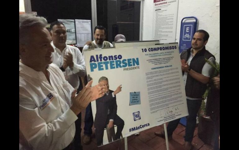 Petersen dice que hará pública su declaración patrimonial en los primeros 10 de campaña. TWITTER / @alfonsopetersen