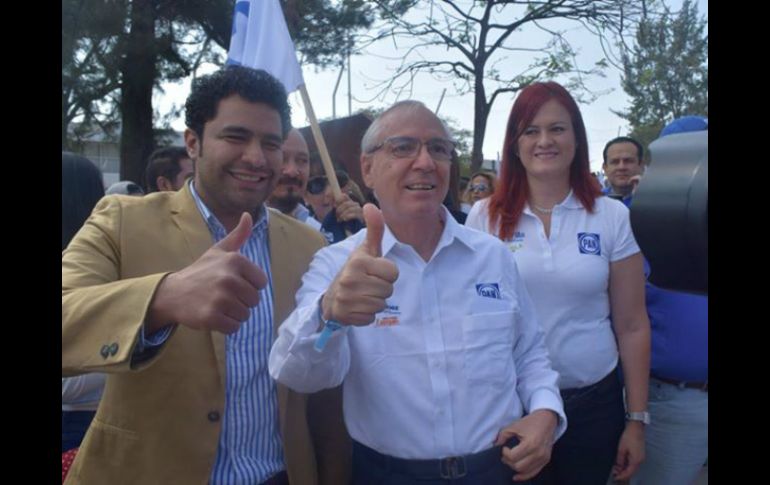 Guillermo Martínez Mora encabezó el arranque de su campaña en el Parque San Jacinto. FACEBOOK / Guillermo Martínez Mora