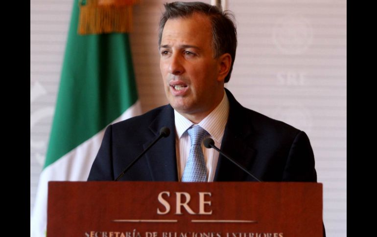 Hace tiempo, el titular de la SRE, José Antonio Meade dijo que estaba en desacuerdo con las declaraciones del relator. NTX / ARCHIVO