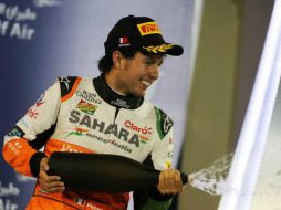 El año pasado, Sergio consiguió sus primeros puntos en China. TWITTER / @ClubForce