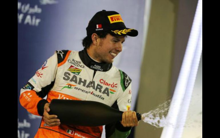 El año pasado, Sergio consiguió sus primeros puntos en China. TWITTER / @ClubForce