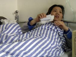 Wu Rongrong padece una enfermedad crónica del hígado que se había agudizado antes de ser detenida y tuvo que ser hospitalizada. AP / TEL