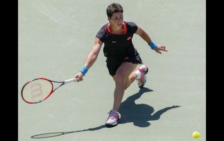 Suárez entra en la historia del tenis español, junto a Arantxa Sánchez Vicario y Conchita Martínez. EFE / ARCHIVO