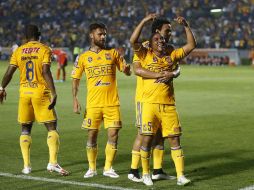 Egidio Arévalo abrió el marcador para Tigres al minuto 11. AP / A. López