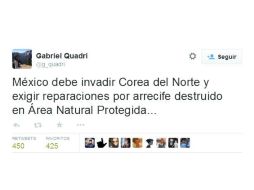 Tras este tuit, algunos usuarios le siguieron el chiste, mientras que otros respondieron indignados. TWITTER / @g_quadri